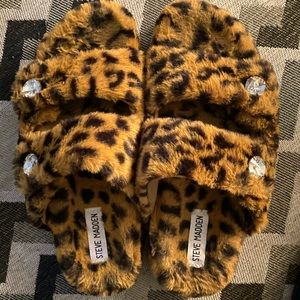 Steve Madden Fur Slides